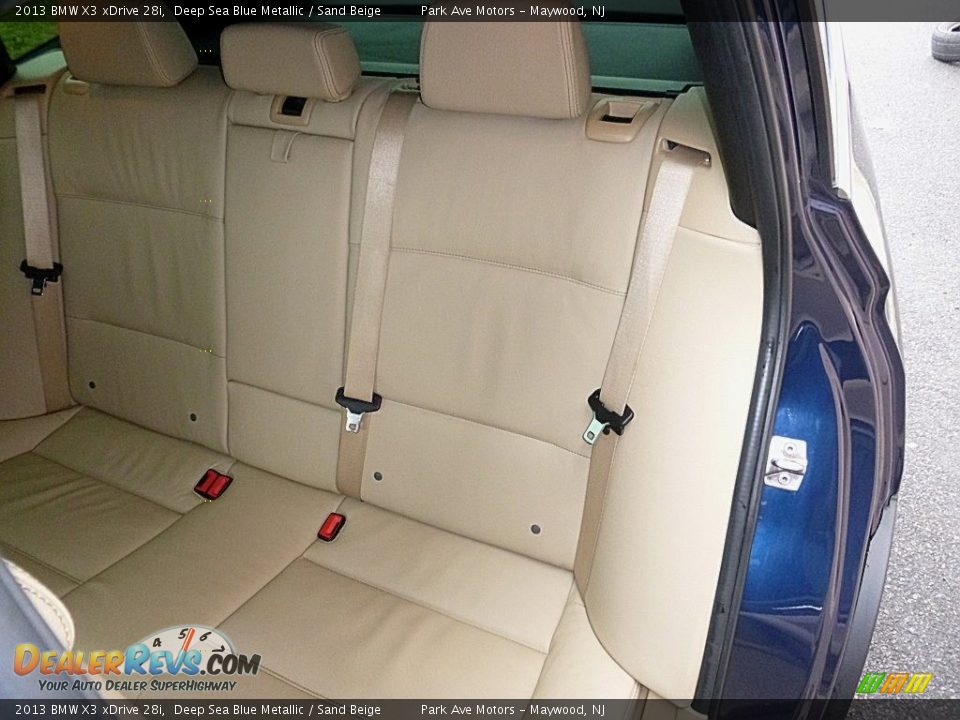 2013 BMW X3 xDrive 28i Deep Sea Blue Metallic / Sand Beige Photo #16