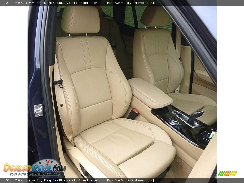 2013 BMW X3 xDrive 28i Deep Sea Blue Metallic / Sand Beige Photo #20