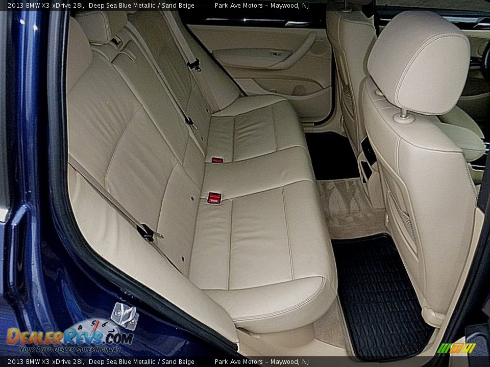 2013 BMW X3 xDrive 28i Deep Sea Blue Metallic / Sand Beige Photo #26