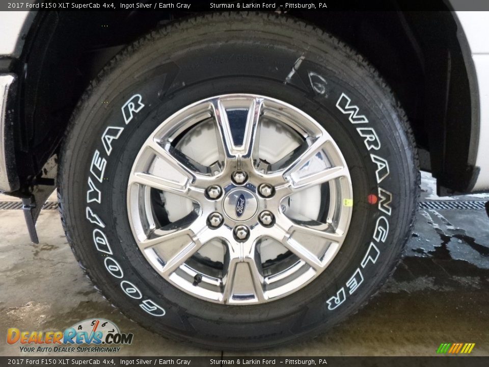 2017 Ford F150 XLT SuperCab 4x4 Ingot Silver / Earth Gray Photo #5