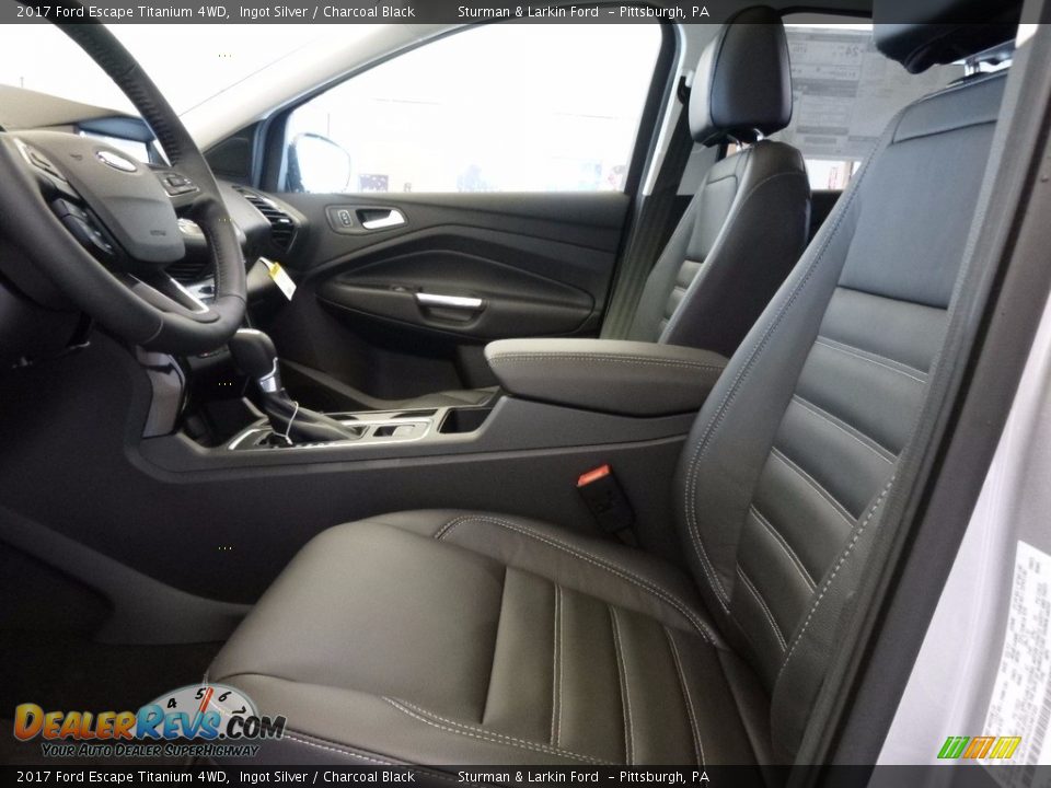 2017 Ford Escape Titanium 4WD Ingot Silver / Charcoal Black Photo #7