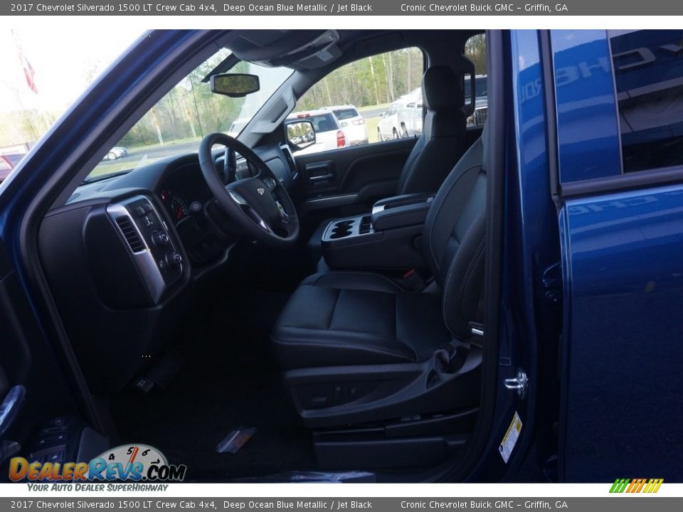 2017 Chevrolet Silverado 1500 LT Crew Cab 4x4 Deep Ocean Blue Metallic / Jet Black Photo #9