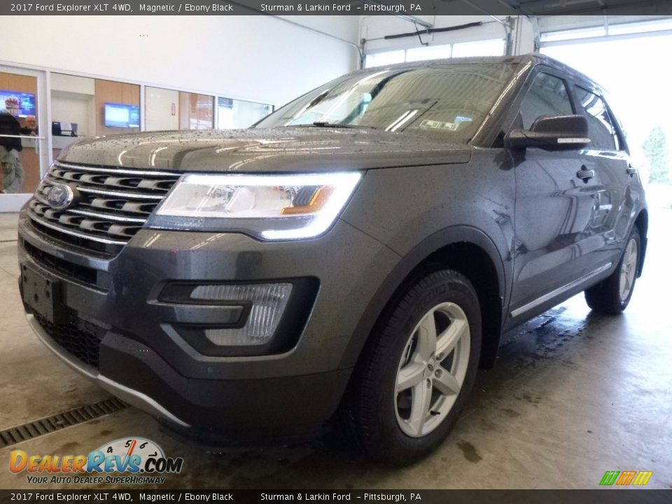 2017 Ford Explorer XLT 4WD Magnetic / Ebony Black Photo #5