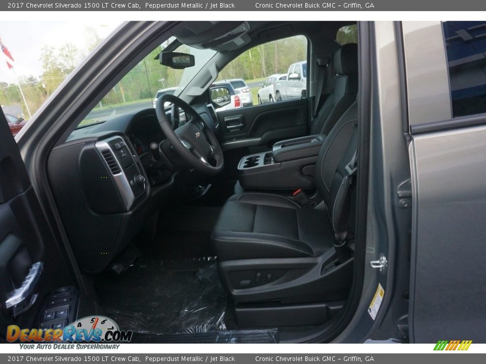 2017 Chevrolet Silverado 1500 LT Crew Cab Pepperdust Metallic / Jet Black Photo #9