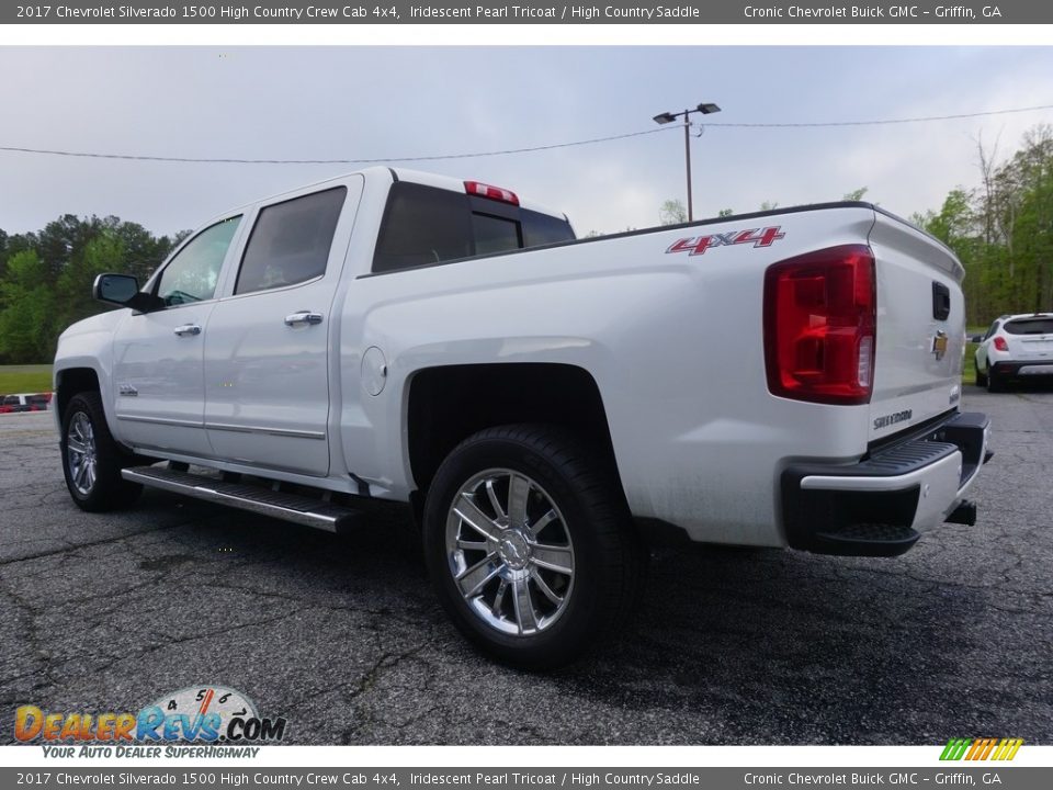 2017 Chevrolet Silverado 1500 High Country Crew Cab 4x4 Iridescent Pearl Tricoat / High Country Saddle Photo #5