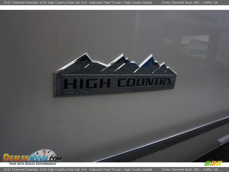 2017 Chevrolet Silverado 1500 High Country Crew Cab 4x4 Iridescent Pearl Tricoat / High Country Saddle Photo #14