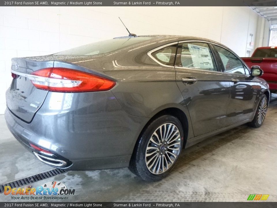 2017 Ford Fusion SE AWD Magnetic / Medium Light Stone Photo #2
