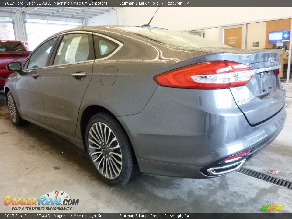 2017 Ford Fusion SE AWD Magnetic / Medium Light Stone Photo #4