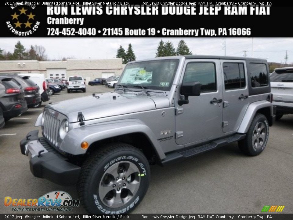 2017 Jeep Wrangler Unlimited Sahara 4x4 Billet Silver Metallic / Black Photo #1