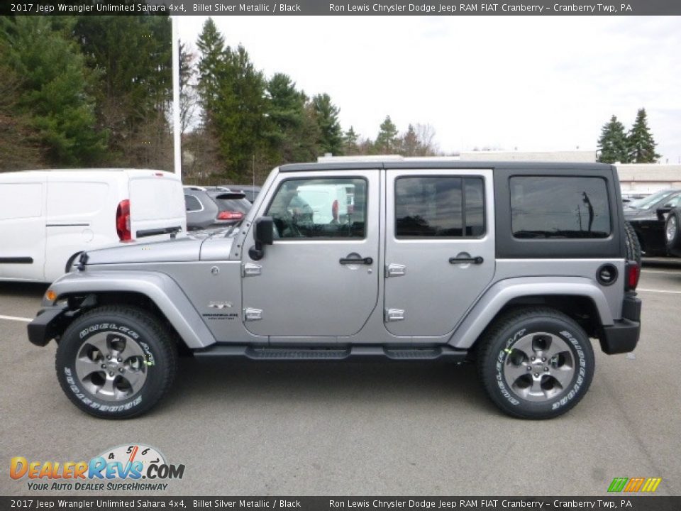 2017 Jeep Wrangler Unlimited Sahara 4x4 Billet Silver Metallic / Black Photo #2