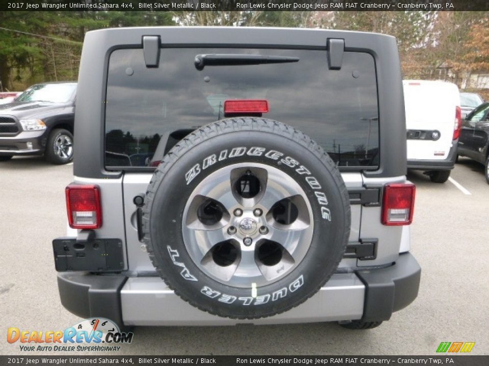 2017 Jeep Wrangler Unlimited Sahara 4x4 Billet Silver Metallic / Black Photo #4