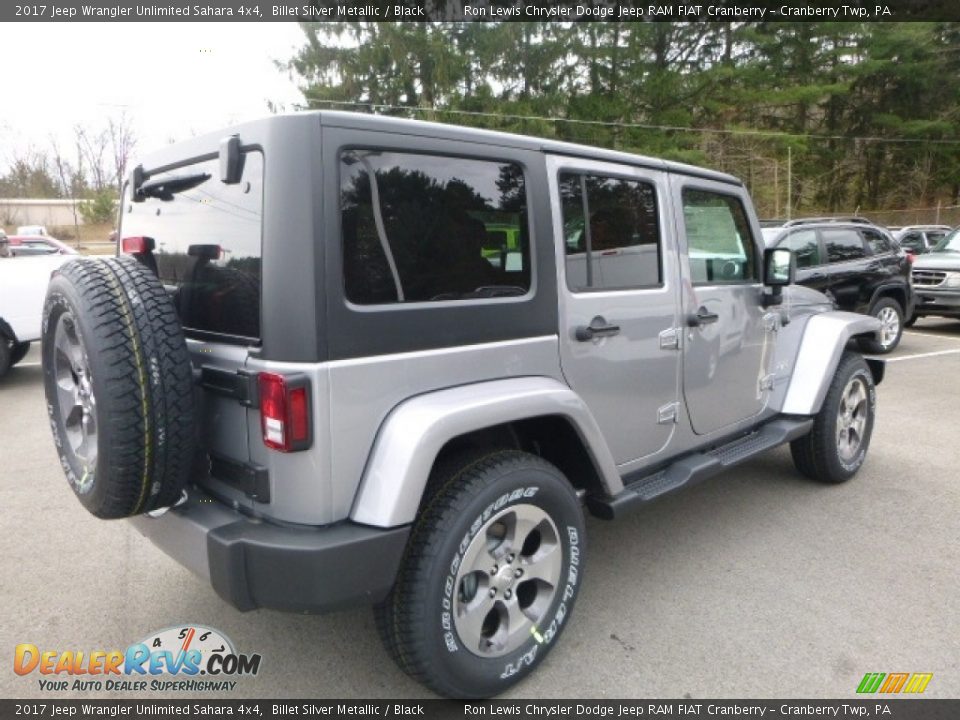 2017 Jeep Wrangler Unlimited Sahara 4x4 Billet Silver Metallic / Black Photo #5