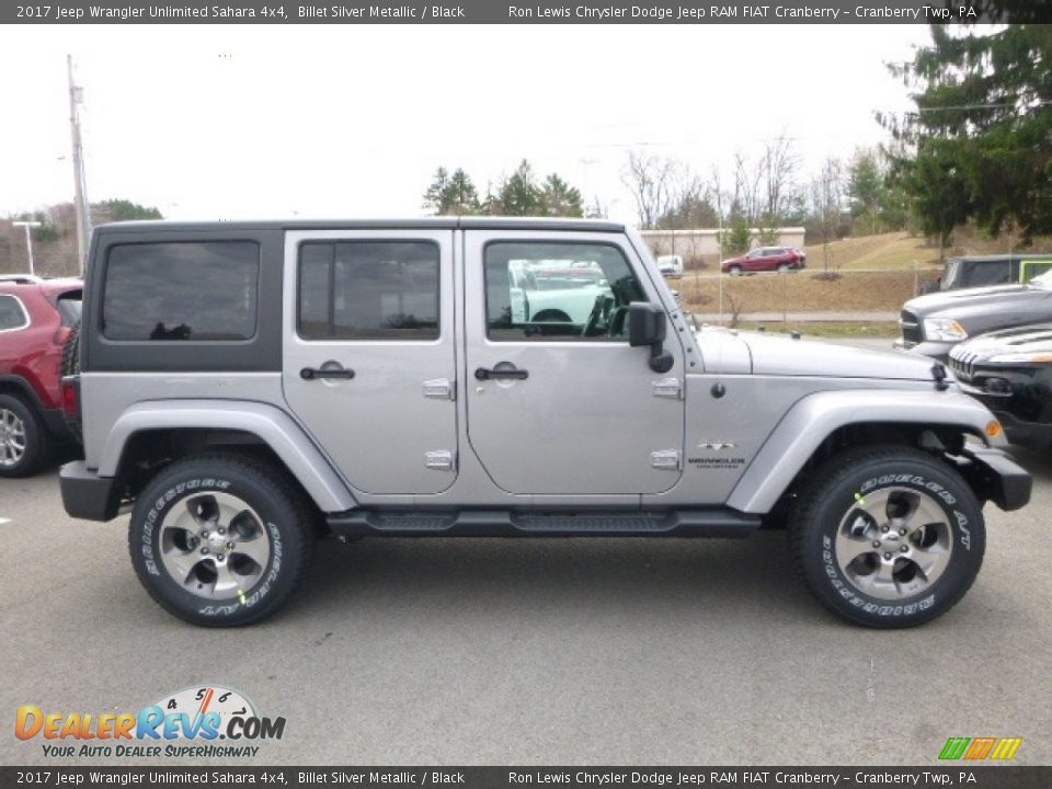 2017 Jeep Wrangler Unlimited Sahara 4x4 Billet Silver Metallic / Black Photo #6