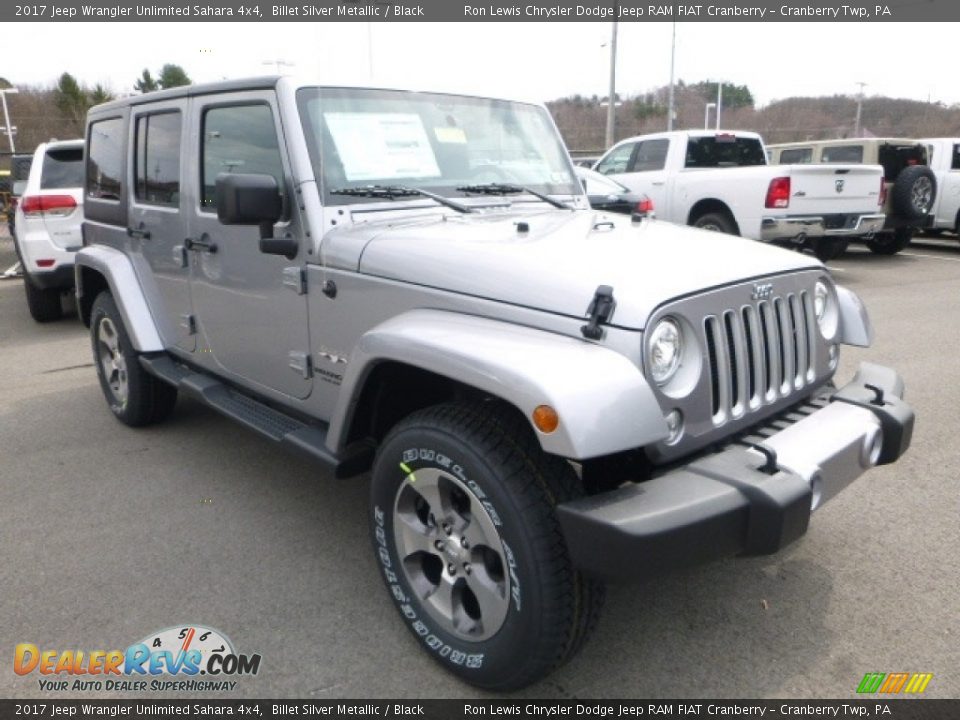 2017 Jeep Wrangler Unlimited Sahara 4x4 Billet Silver Metallic / Black Photo #7