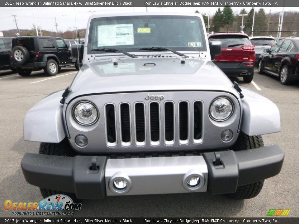 2017 Jeep Wrangler Unlimited Sahara 4x4 Billet Silver Metallic / Black Photo #8