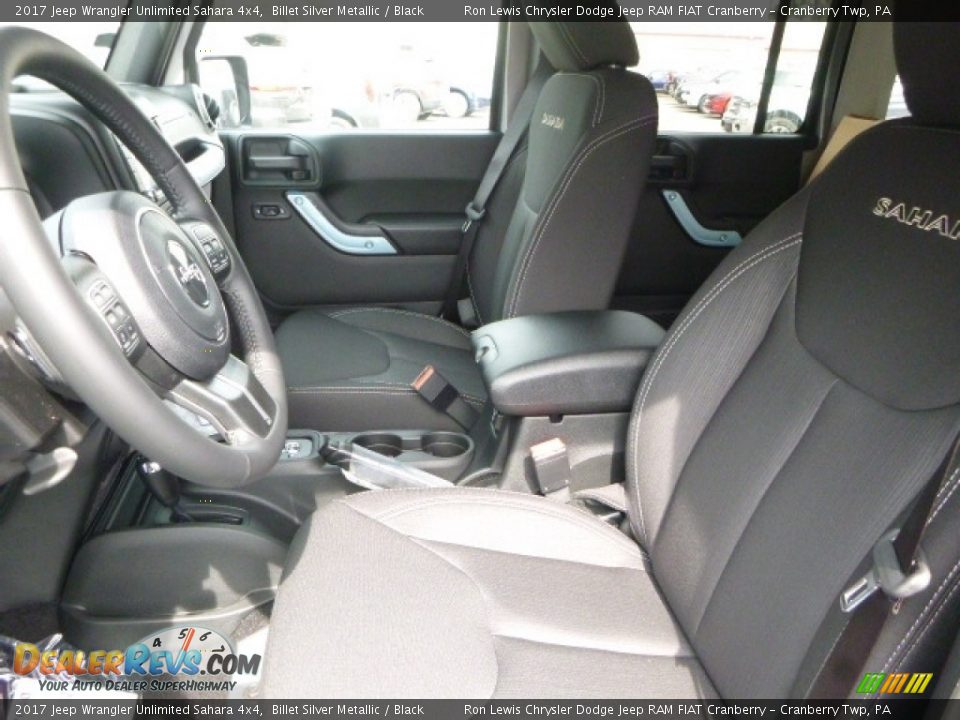 2017 Jeep Wrangler Unlimited Sahara 4x4 Billet Silver Metallic / Black Photo #14