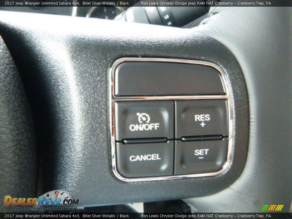2017 Jeep Wrangler Unlimited Sahara 4x4 Billet Silver Metallic / Black Photo #17
