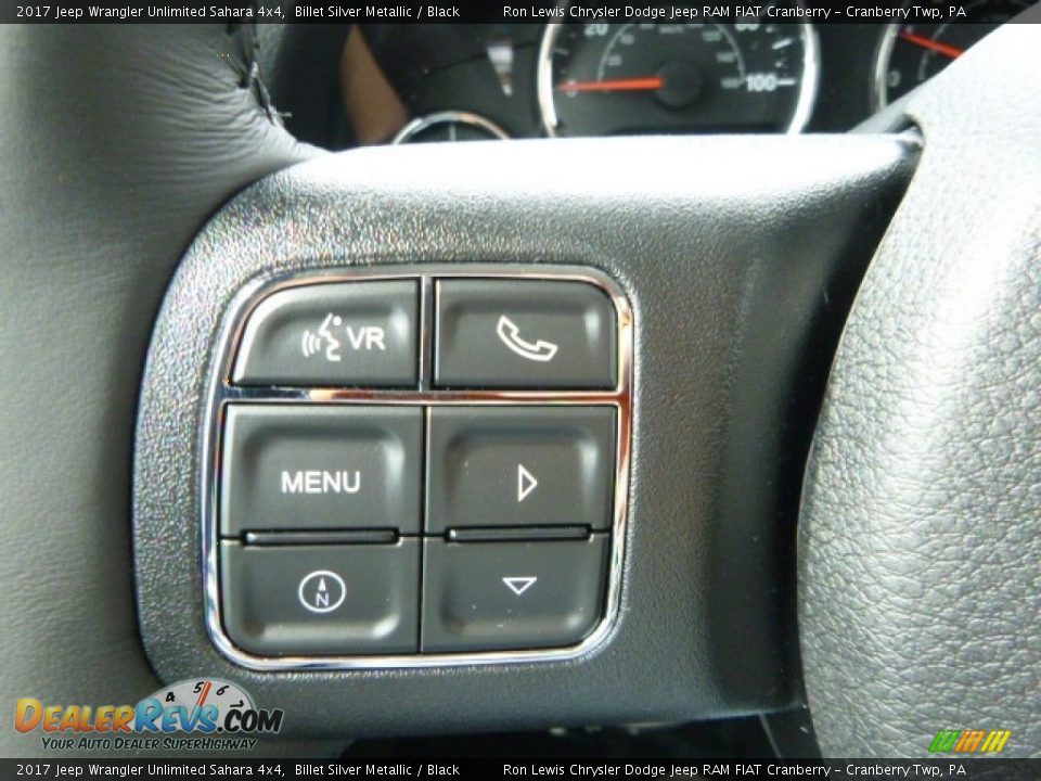 2017 Jeep Wrangler Unlimited Sahara 4x4 Billet Silver Metallic / Black Photo #18