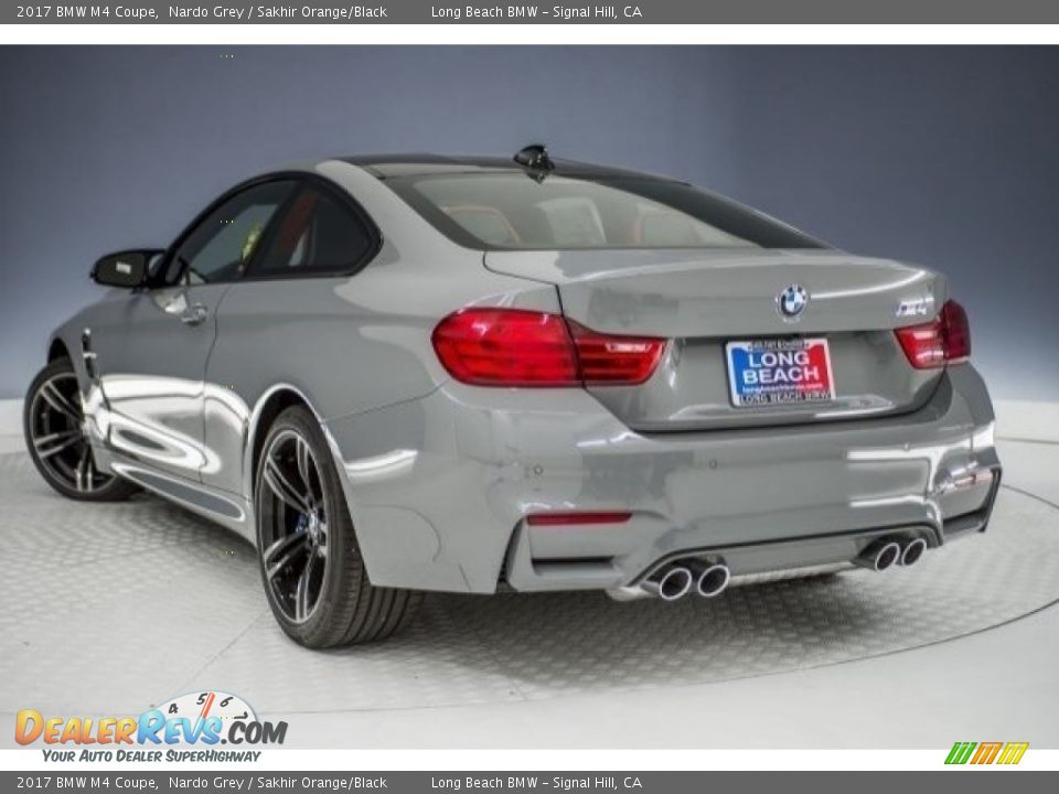 2017 BMW M4 Coupe Nardo Grey / Sakhir Orange/Black Photo #3