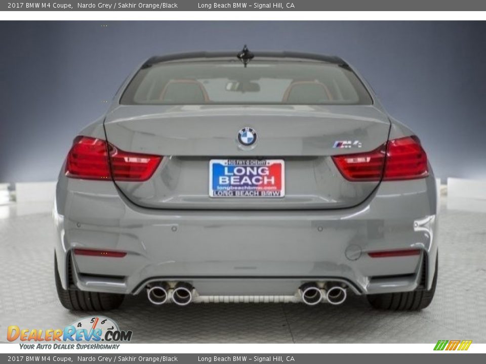 2017 BMW M4 Coupe Nardo Grey / Sakhir Orange/Black Photo #4