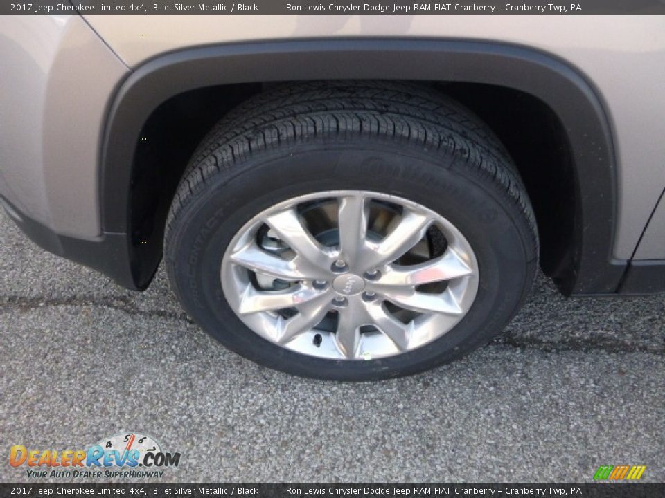 2017 Jeep Cherokee Limited 4x4 Billet Silver Metallic / Black Photo #2