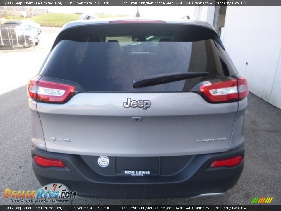 2017 Jeep Cherokee Limited 4x4 Billet Silver Metallic / Black Photo #5