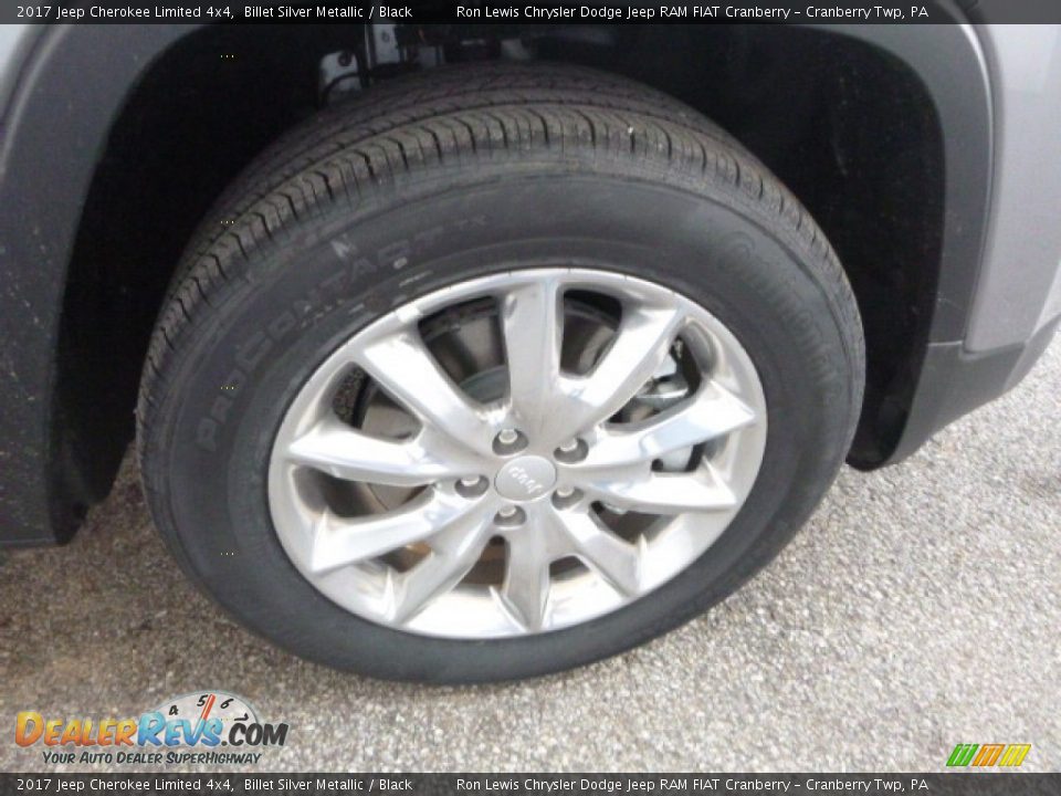 2017 Jeep Cherokee Limited 4x4 Billet Silver Metallic / Black Photo #9