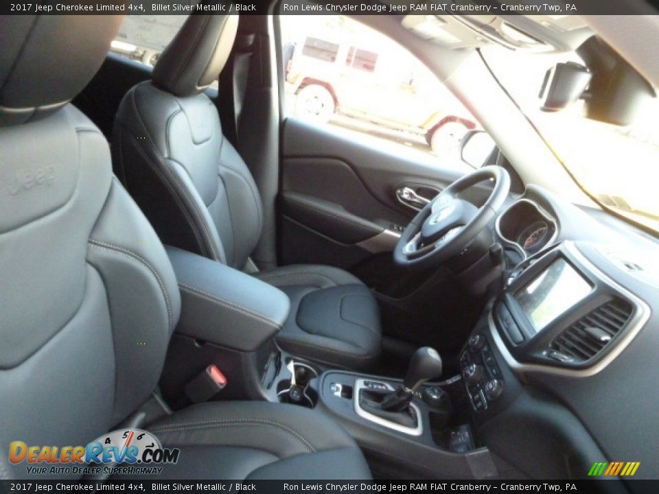 2017 Jeep Cherokee Limited 4x4 Billet Silver Metallic / Black Photo #10