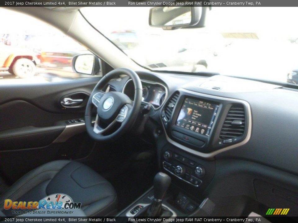 2017 Jeep Cherokee Limited 4x4 Billet Silver Metallic / Black Photo #11