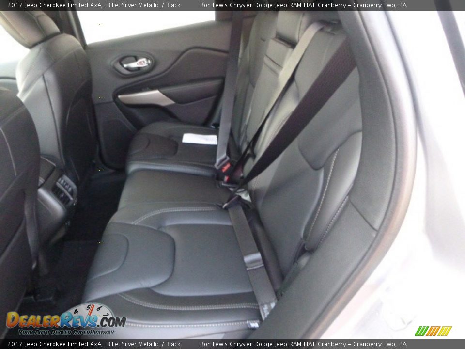 2017 Jeep Cherokee Limited 4x4 Billet Silver Metallic / Black Photo #13