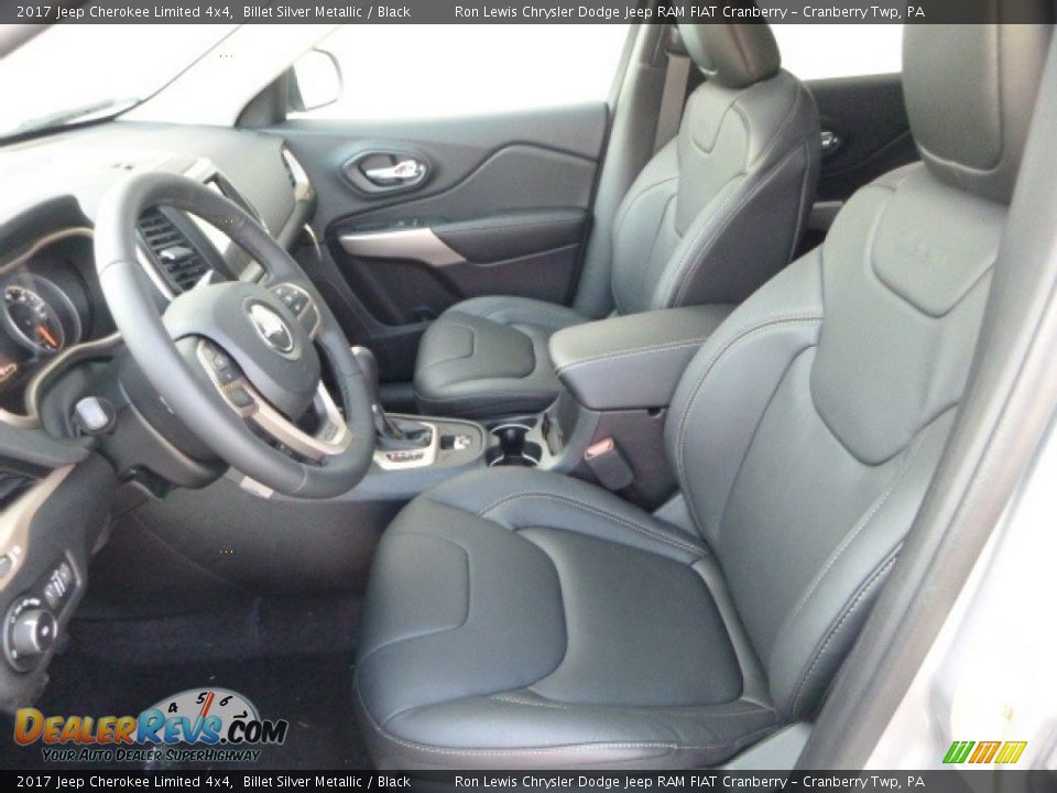 2017 Jeep Cherokee Limited 4x4 Billet Silver Metallic / Black Photo #14