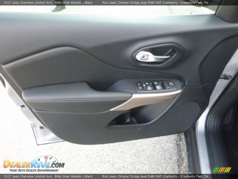 2017 Jeep Cherokee Limited 4x4 Billet Silver Metallic / Black Photo #15