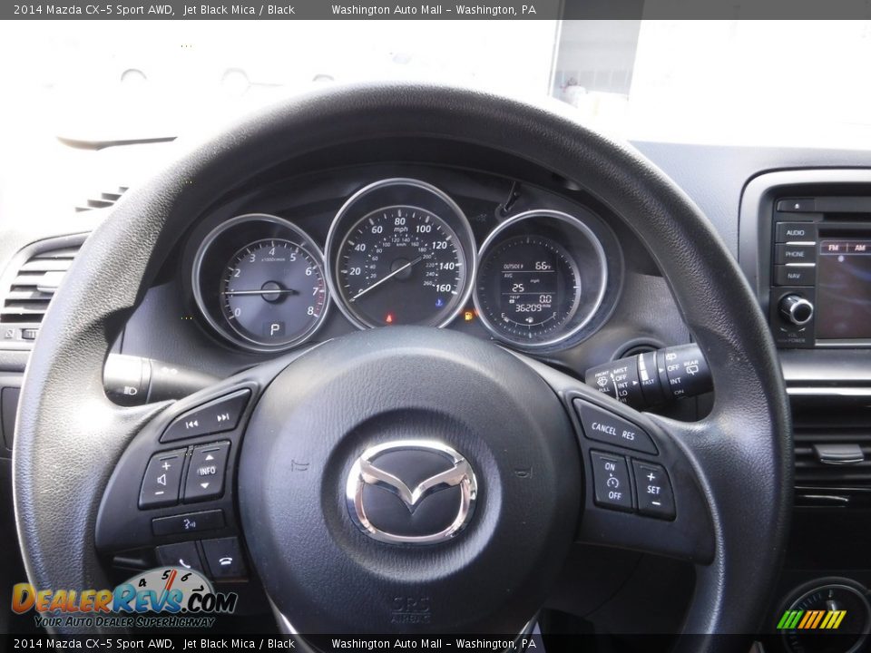 2014 Mazda CX-5 Sport AWD Jet Black Mica / Black Photo #19