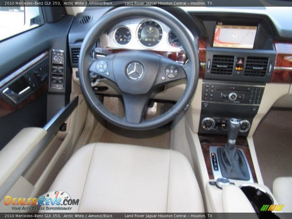 2010 Mercedes-Benz GLK 350 Arctic White / Almond/Black Photo #14