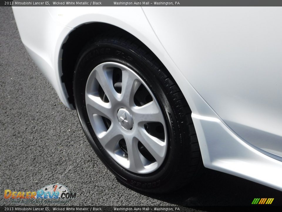 2013 Mitsubishi Lancer ES Wicked White Metallic / Black Photo #3