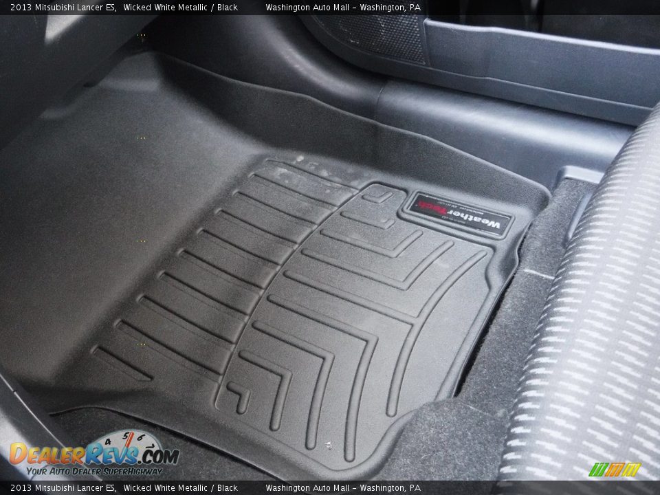 2013 Mitsubishi Lancer ES Wicked White Metallic / Black Photo #18