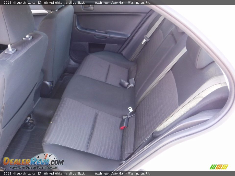 2013 Mitsubishi Lancer ES Wicked White Metallic / Black Photo #19