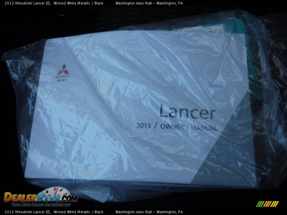 2013 Mitsubishi Lancer ES Wicked White Metallic / Black Photo #20