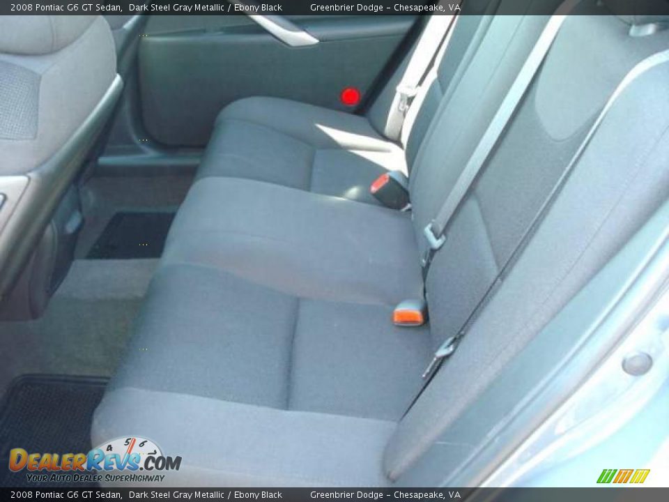 2008 Pontiac G6 GT Sedan Dark Steel Gray Metallic / Ebony Black Photo #9