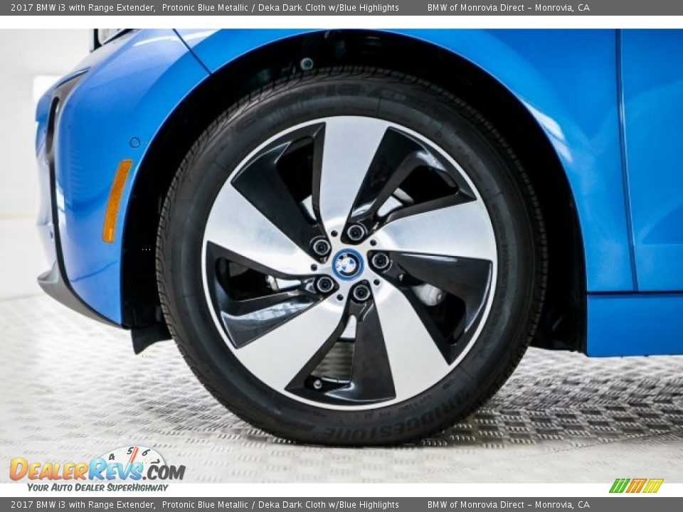 2017 BMW i3 with Range Extender Protonic Blue Metallic / Deka Dark Cloth w/Blue Highlights Photo #9