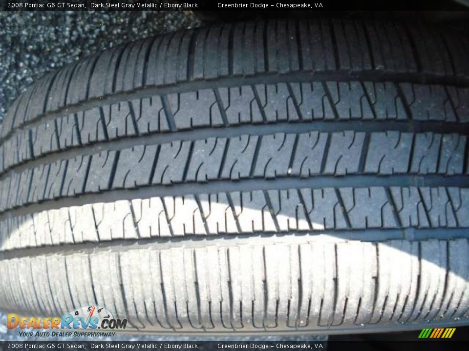 2008 Pontiac G6 GT Sedan Dark Steel Gray Metallic / Ebony Black Photo #17