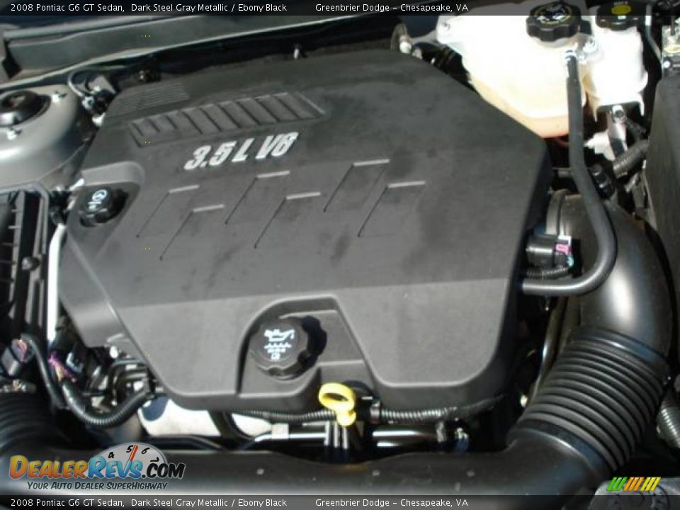 2008 Pontiac G6 GT Sedan Dark Steel Gray Metallic / Ebony Black Photo #18
