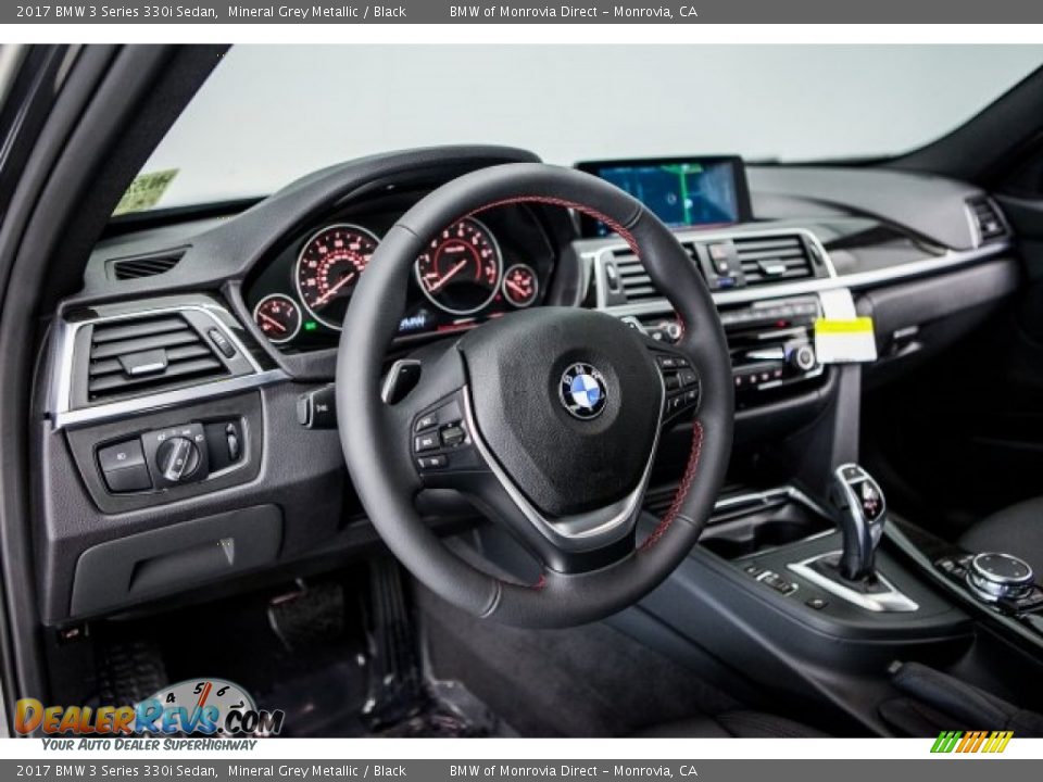 2017 BMW 3 Series 330i Sedan Mineral Grey Metallic / Black Photo #6