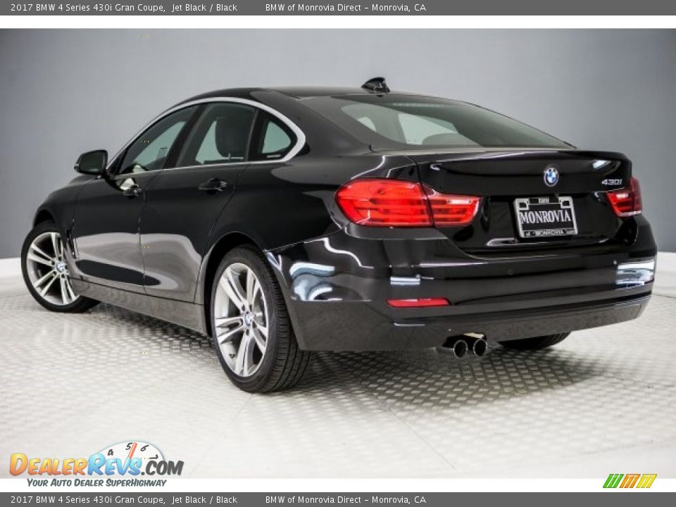 2017 BMW 4 Series 430i Gran Coupe Jet Black / Black Photo #3