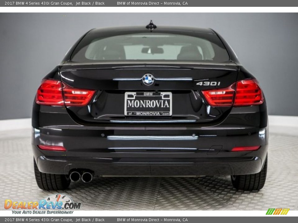 2017 BMW 4 Series 430i Gran Coupe Jet Black / Black Photo #4