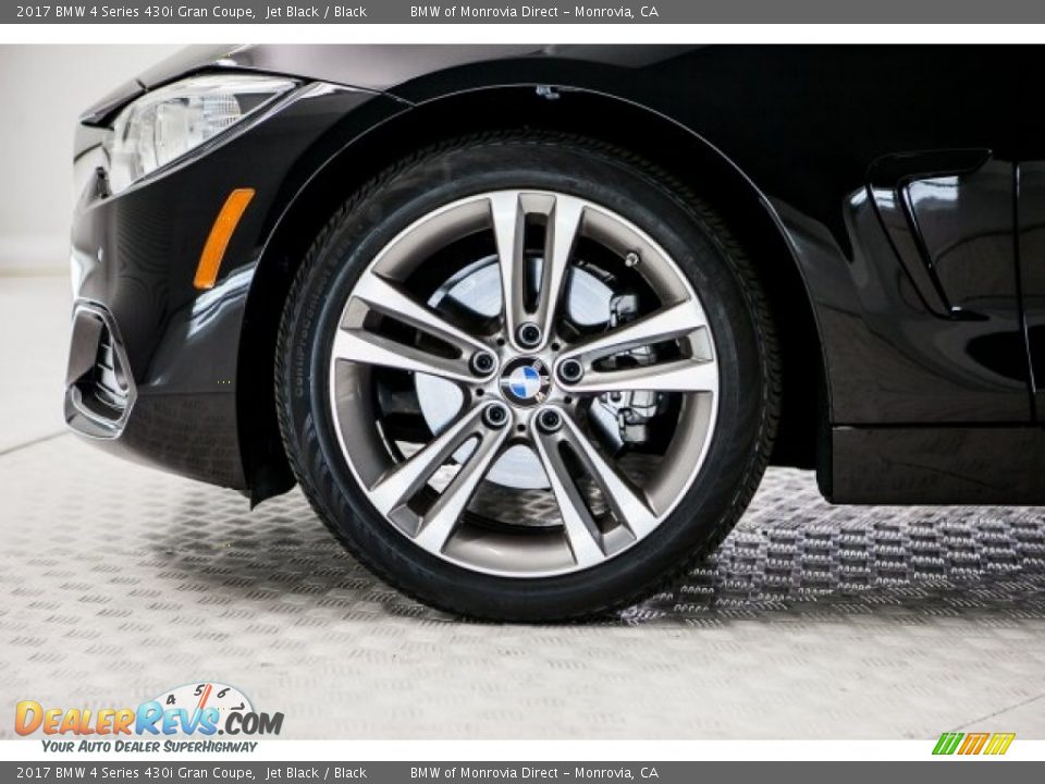 2017 BMW 4 Series 430i Gran Coupe Jet Black / Black Photo #8