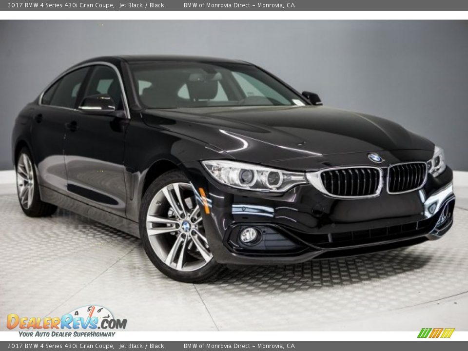 2017 BMW 4 Series 430i Gran Coupe Jet Black / Black Photo #11