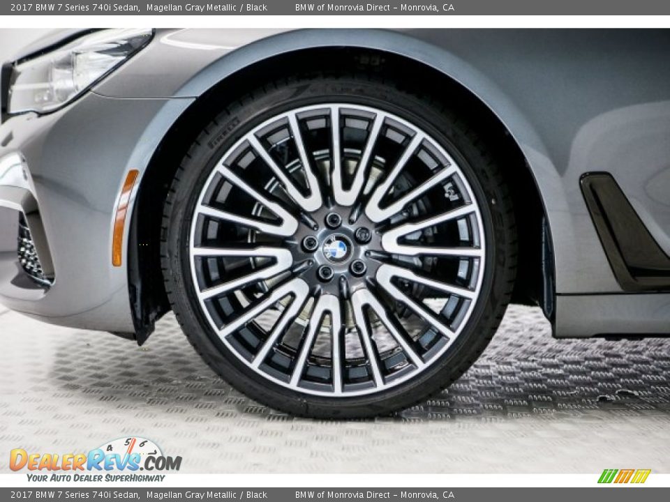 2017 BMW 7 Series 740i Sedan Magellan Gray Metallic / Black Photo #9