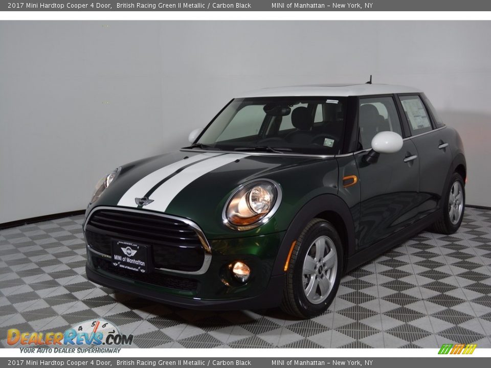 2017 Mini Hardtop Cooper 4 Door British Racing Green II Metallic / Carbon Black Photo #1