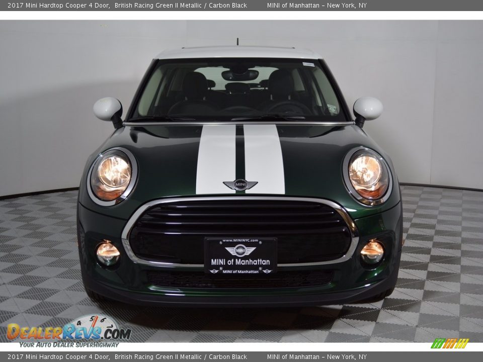 2017 Mini Hardtop Cooper 4 Door British Racing Green II Metallic / Carbon Black Photo #2